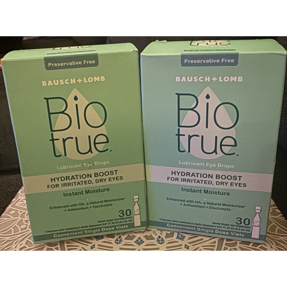 Biotrue Hydration Boost Eyedrops 30 x 0.01oz dispensers (2-pack)(EXP. 03/2027)
